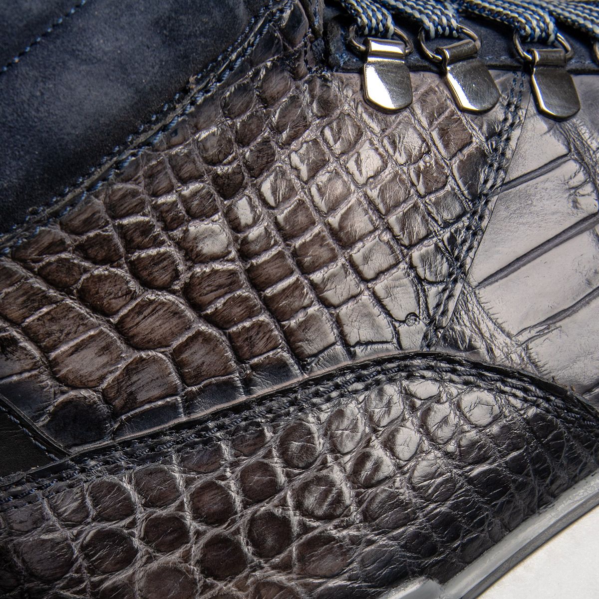 N40LPAZ - Cuadra blue alligator leather boots for men