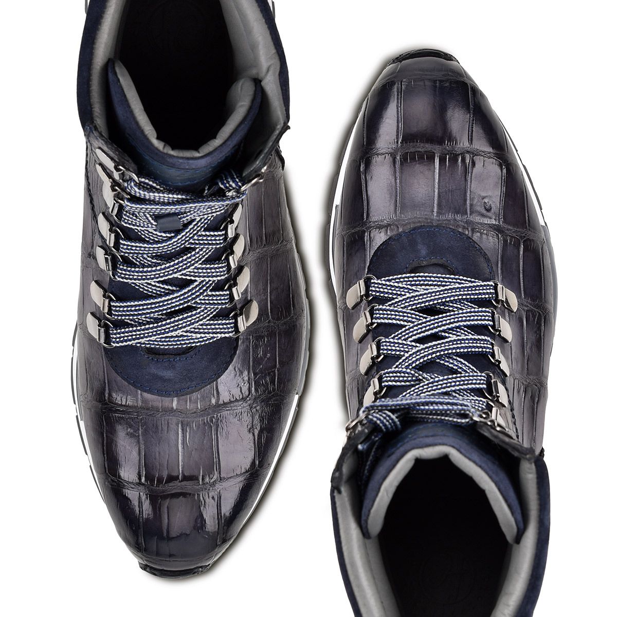 N40LPAZ - Cuadra blue alligator leather boots for men