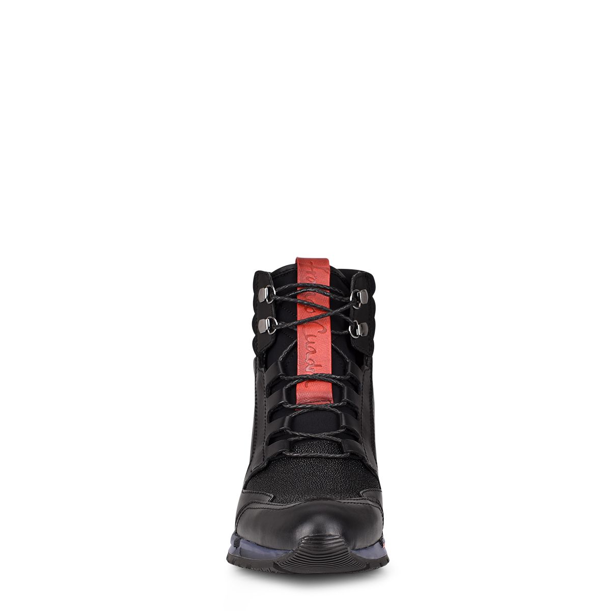 N48MTTS - Cuadra black casual fashion caiman leather sneaker boots for men