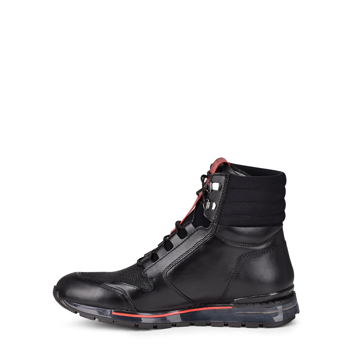N48MTTS - Cuadra black caiman leather sneaker boots for men