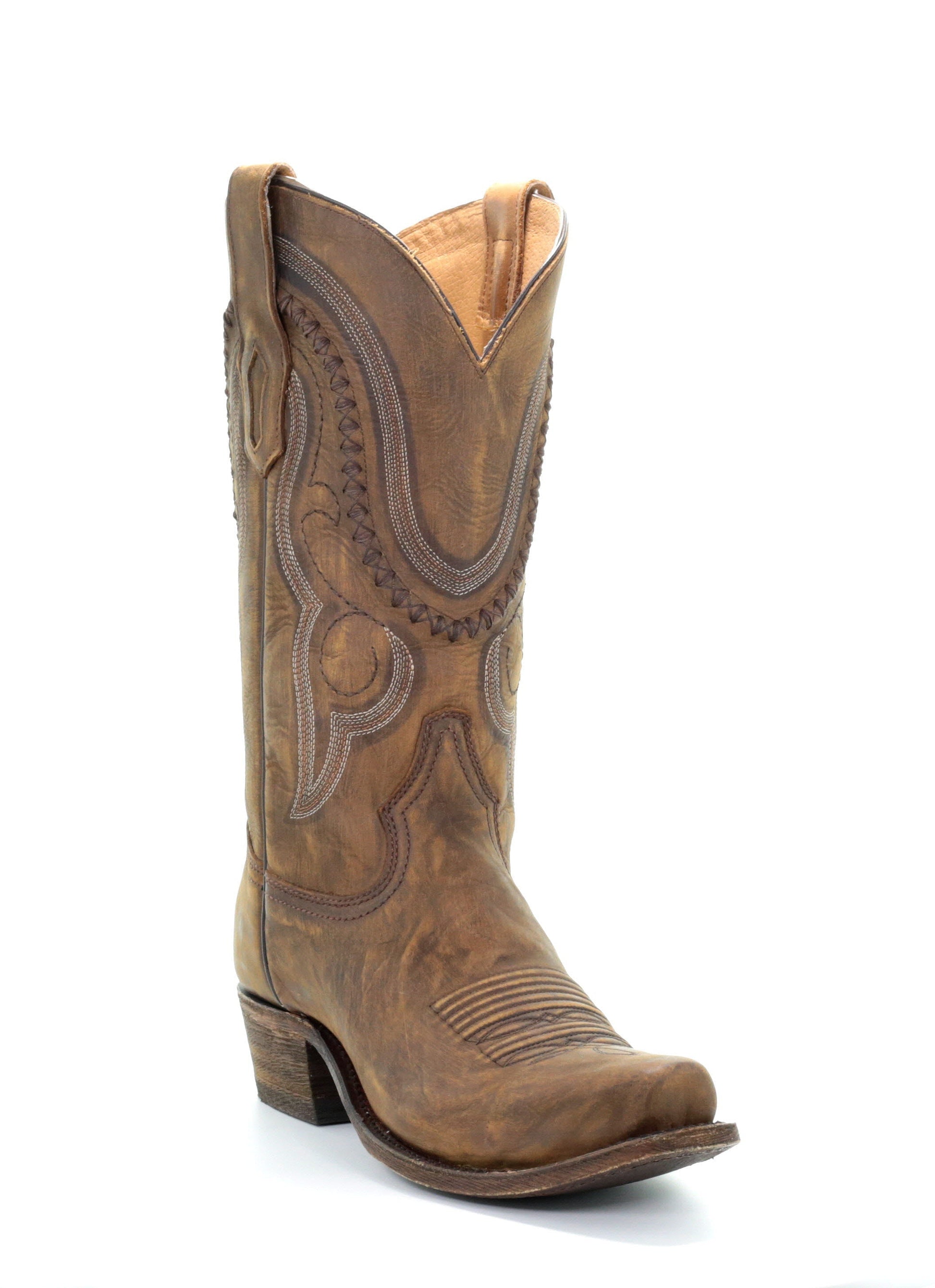 A3479 - Corral gold western cowboy leather boots for men-Kuet.us
