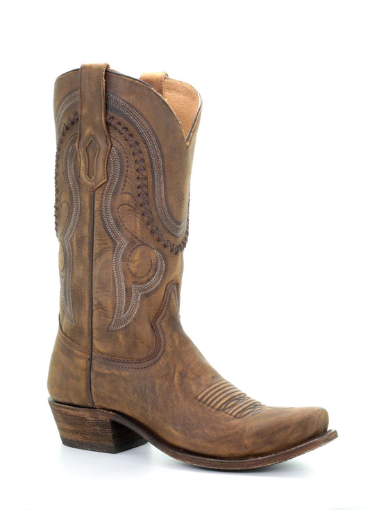 A3479 - Corral gold western cowboy leather boots for men-Kuet.us