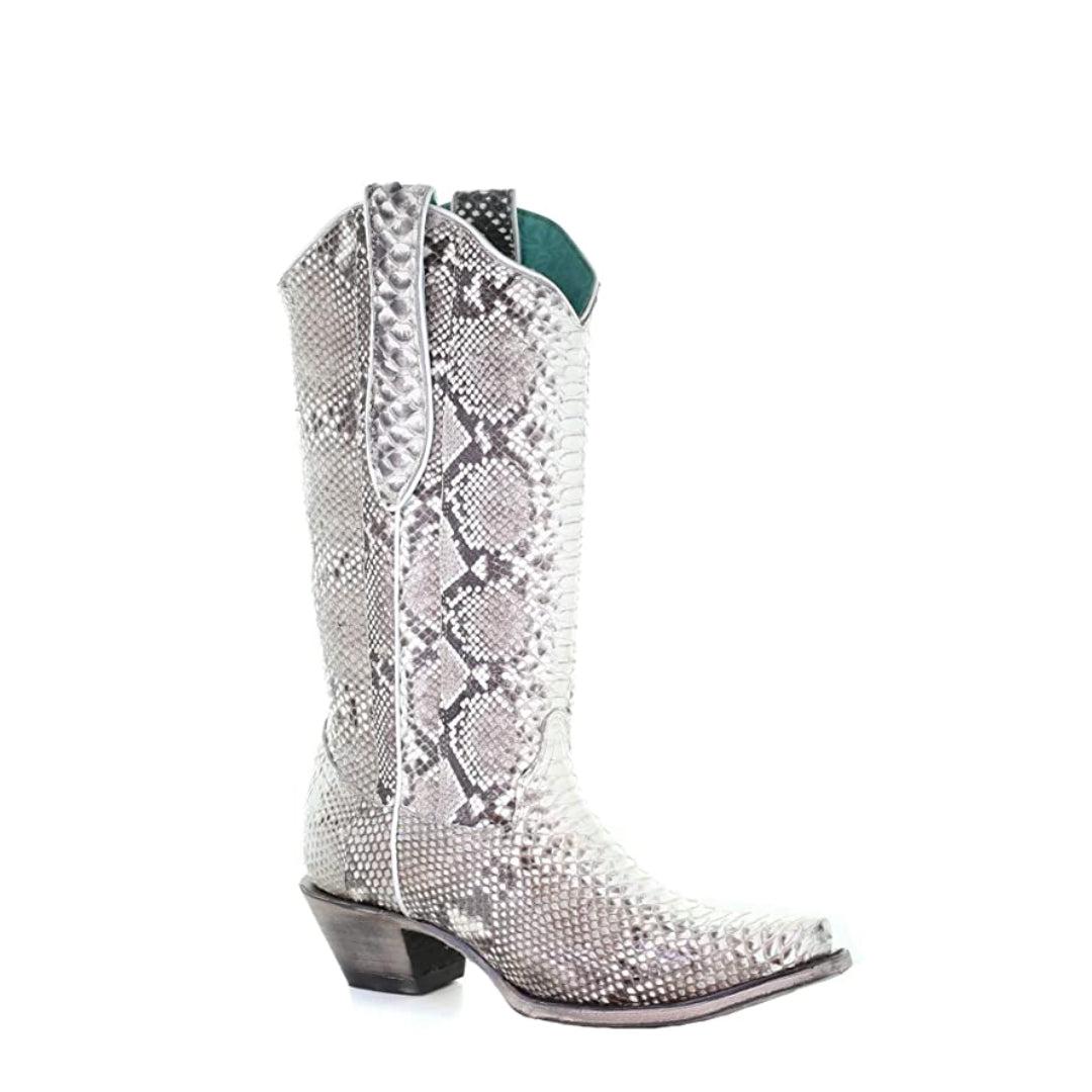 A3798 - Corral western cowboy python snip boots for women-Kuet.us