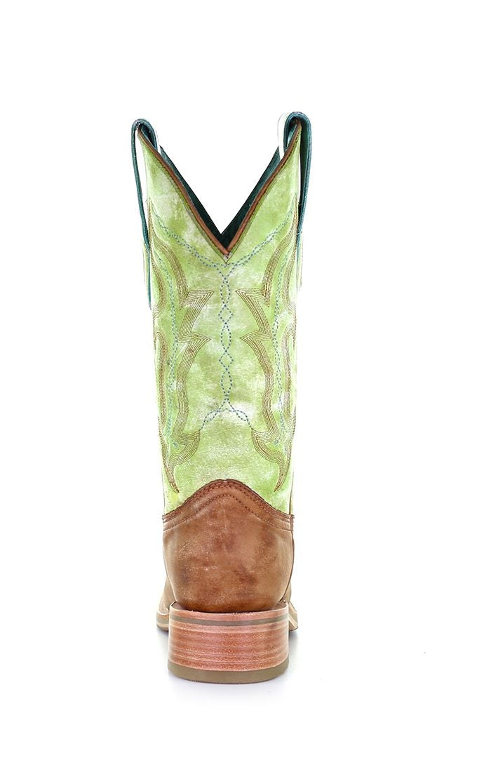 A4102- Corral sand western cowboy leather boots for women-Kuet.us