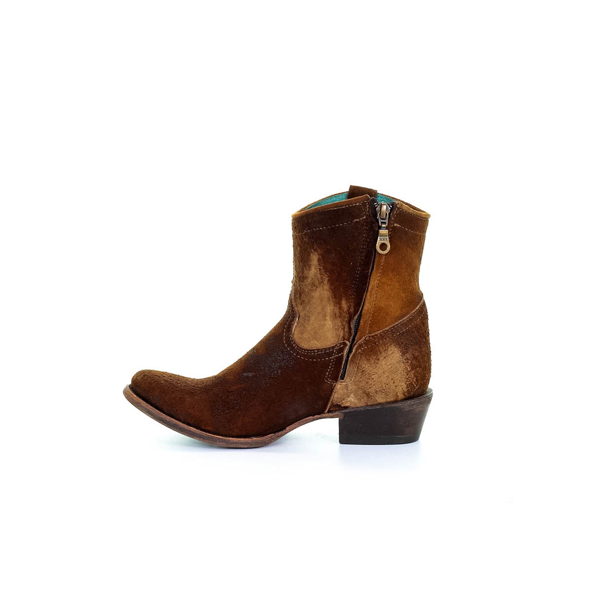 C1064 - Corral tan fashion western lambskin ankle boots for women-Kuet.us