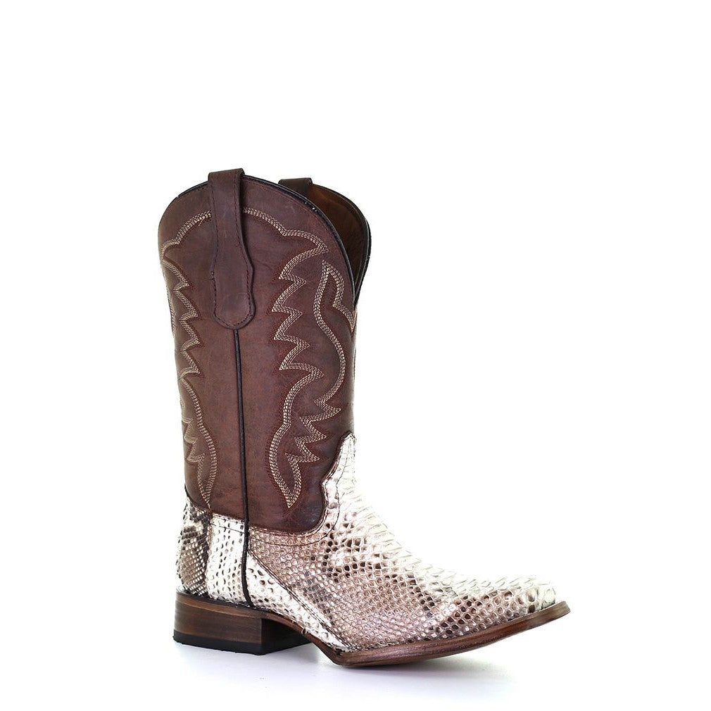 L5740 - Corral natural western roper python boots for men – Kuet.us
