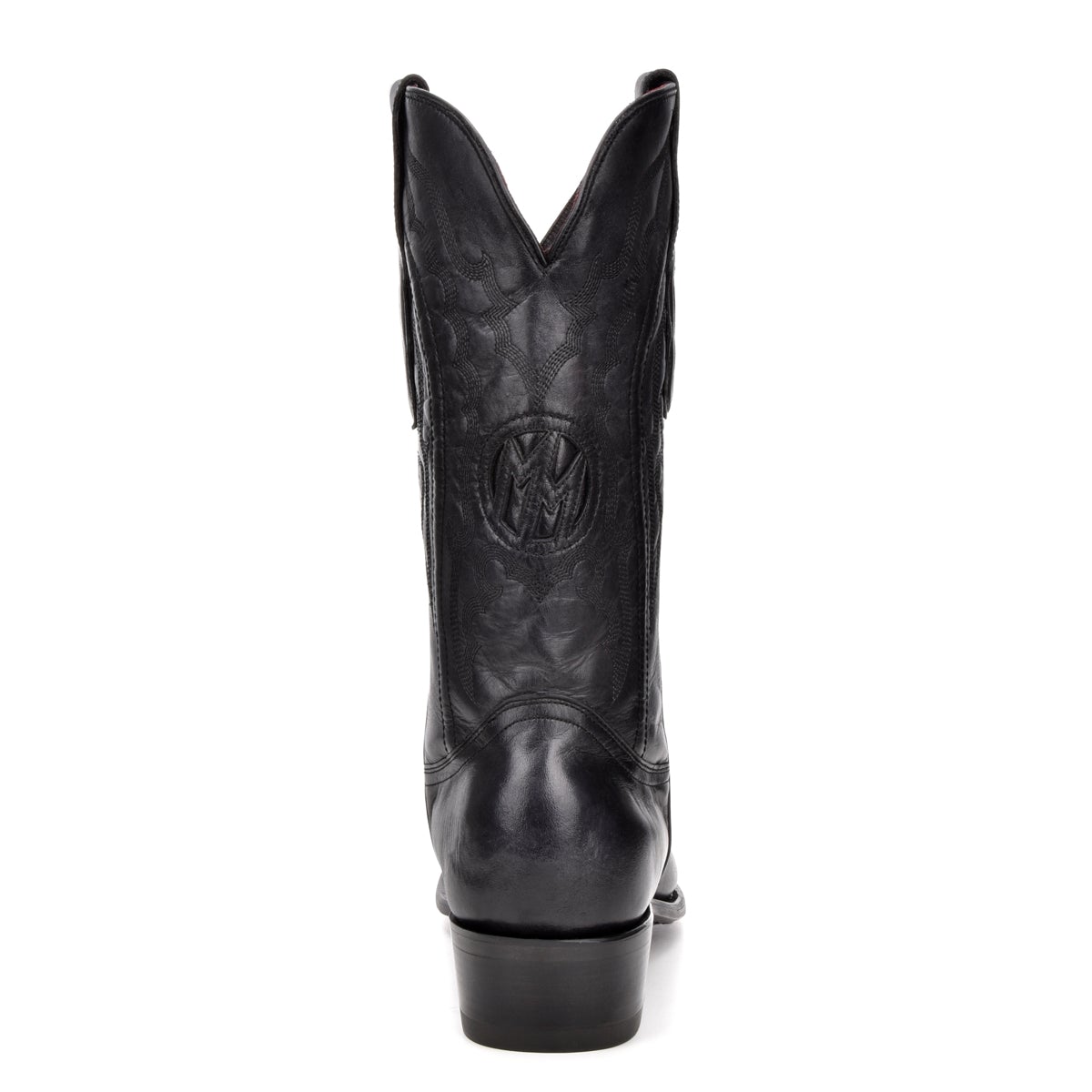 M2154 - Montana black dress cowboy cowhide boots for men-Kuet.us