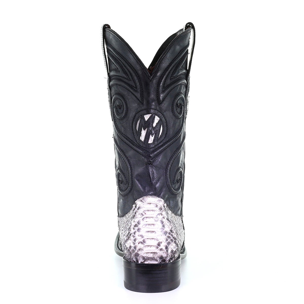 Montana white western cowboy python skin boots for men – Kuet.us